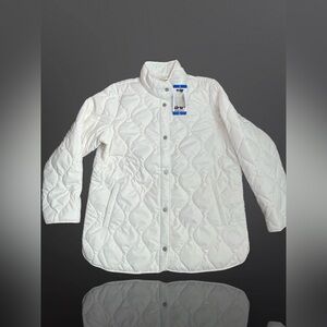 32 Degrees Heat Womens Quilted Coat Jacket Color White  Size Large